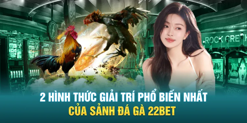 2 hình thức giải trí phổ biến nhất của sảnh đá gà 22Bet