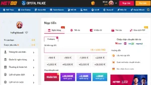 Net88 và 188bet có dịch vụ nạp tiền chất lượng